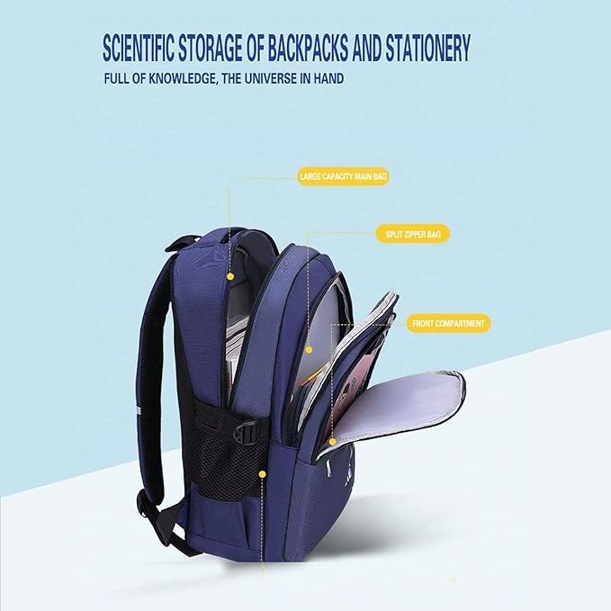 Image of Impulse Astronaut 27L Unisex Stylish &Trendy Water Resistant Printed Bag, College Travel 5 Compartment Backpack, School Bag For Boys & Girls
