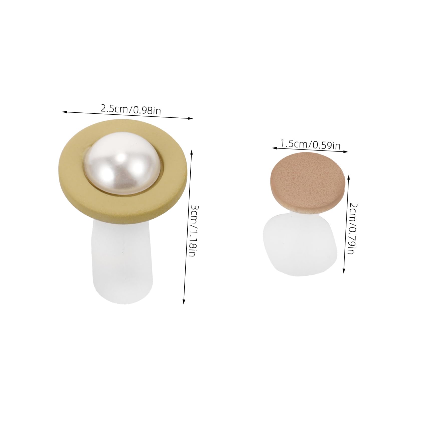 IWOWHERO Toe Separators for Women 8pcs Silicone Pedicure Toe Separators Beauty Tools