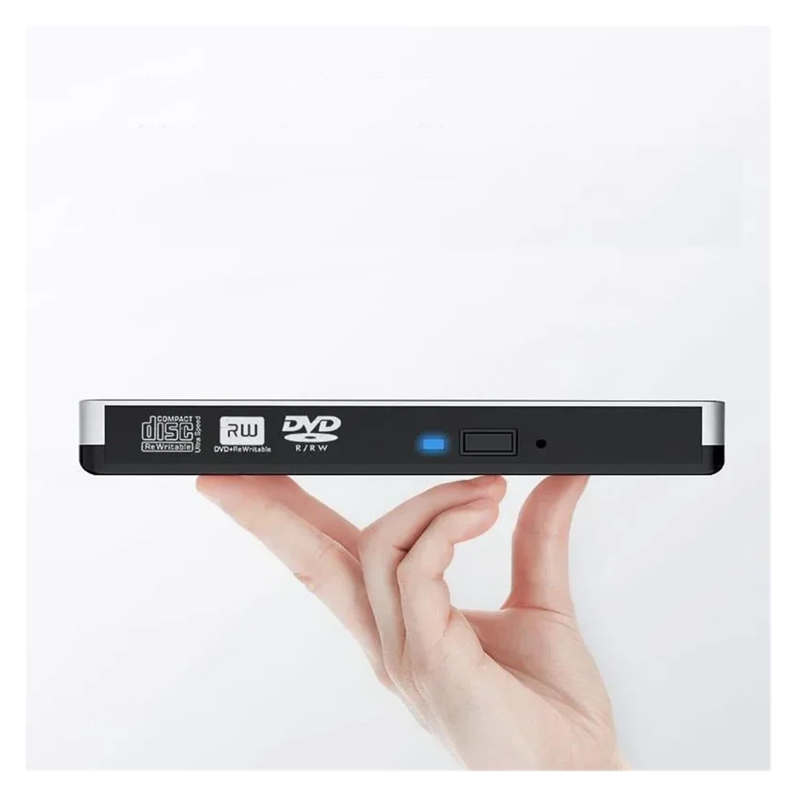 Lettore Dvd Masterizzatore Dvd for Laptop for Ufficio Domestico. Bruciatore for unità Dvd RW Esterna Sottile. Lettore di Schede USB 3.0. unità Ottica(Black)