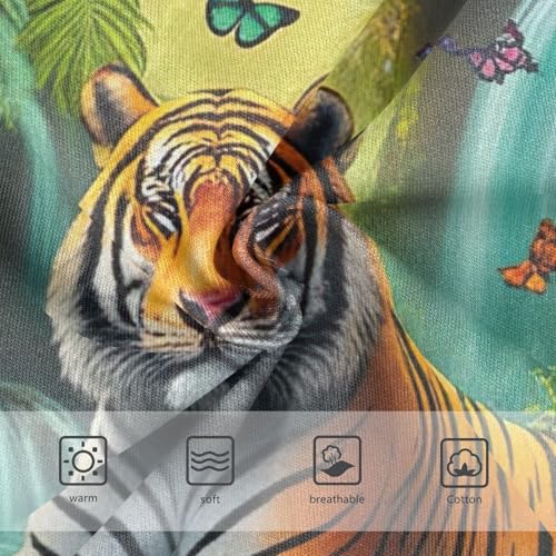 Cool Tiger Tropical Girls Underwear Toddler 2t Cotton Panties Little Girl Bright Briefs Underpants3