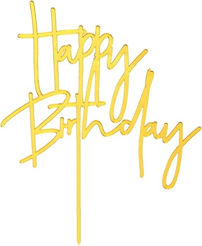 Decoración de pastel de cumpleaños de acrílico para decoración de fiesta de cumpleaños