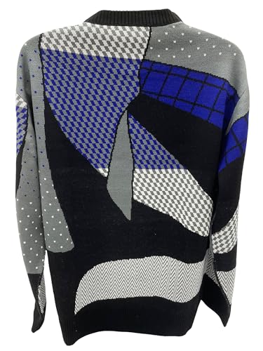 Dr. Cliff Huxtable Style Sweater - Everyday Wear & Costume - 80s TV Fashion 90s Cosby Retro Geometric Abstract Pattern Knit4