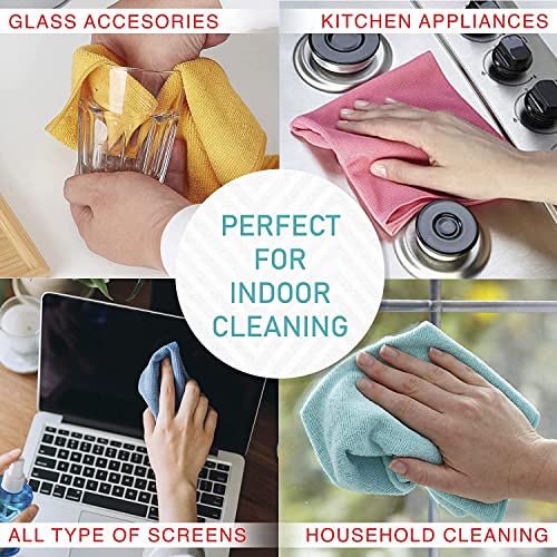 Image of Microfiber Cleaning Cloths for Car and Kitchen | 500 GSM | 30X40CM | All Purpose Softer Highly Absorbent, Wash Cloth for House, Kitchen, Car, Window (Pack of 3)
