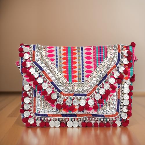 Image of Maresse Women Boho Bag Embroidered Crossbody Sling Bag For Women | Handmade