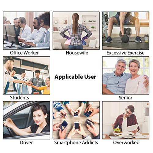 12 Modes HealthmateForever Best Muscle Stimulator tens EMS nmes Unit Machines Electric Electronic Pulse Massagers for Lower Back Sciatica Hip Pain T12AB2 (Black in Silver) - Thumbnail 4
