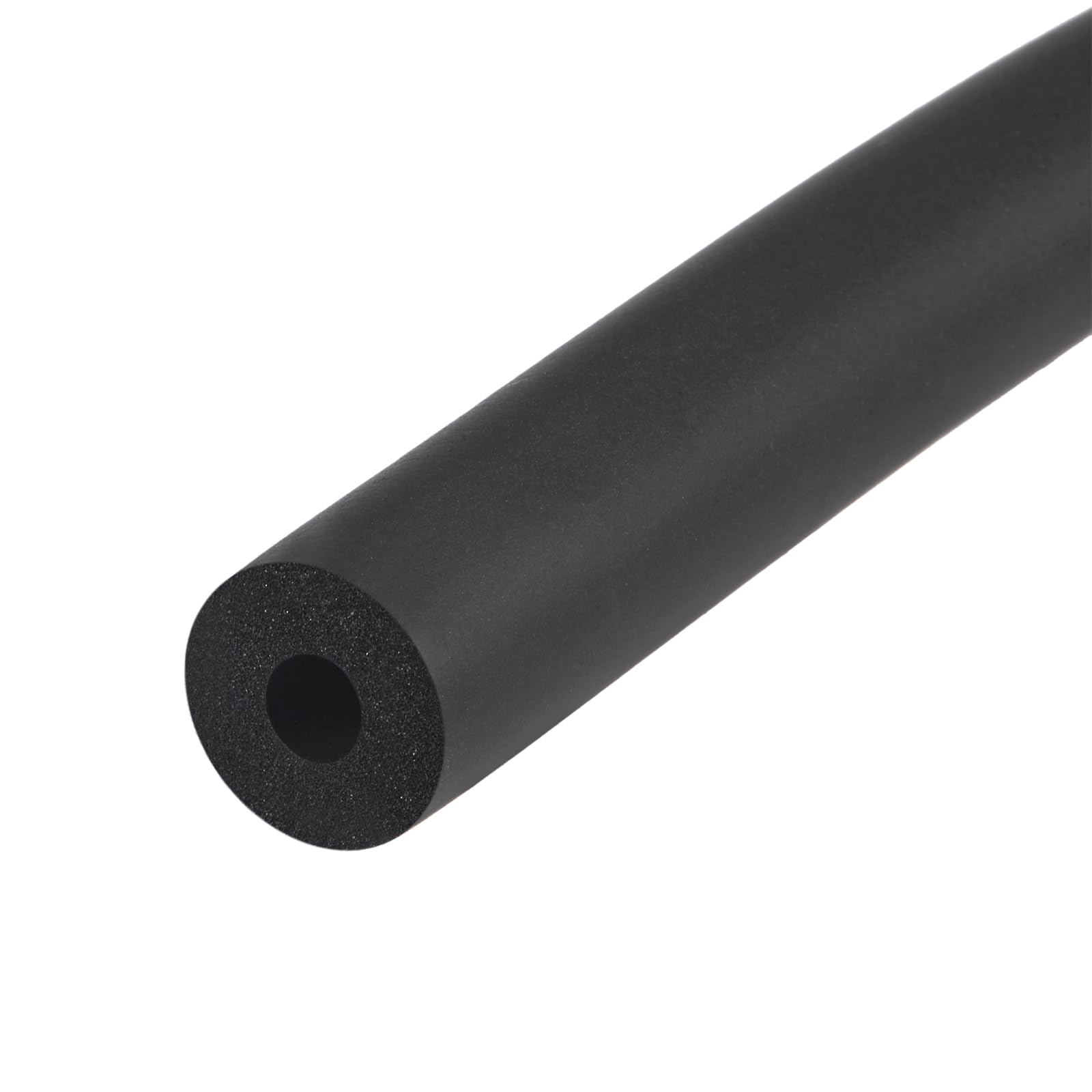 QUARKZMAN Tubo de Espuma para Soporte de Agarre de Mango, Aislamiento de Tubería Fuera del Revestimiento de Tubería, 3mm (1/8") ID 12mm (1/2") OD 1m Negro