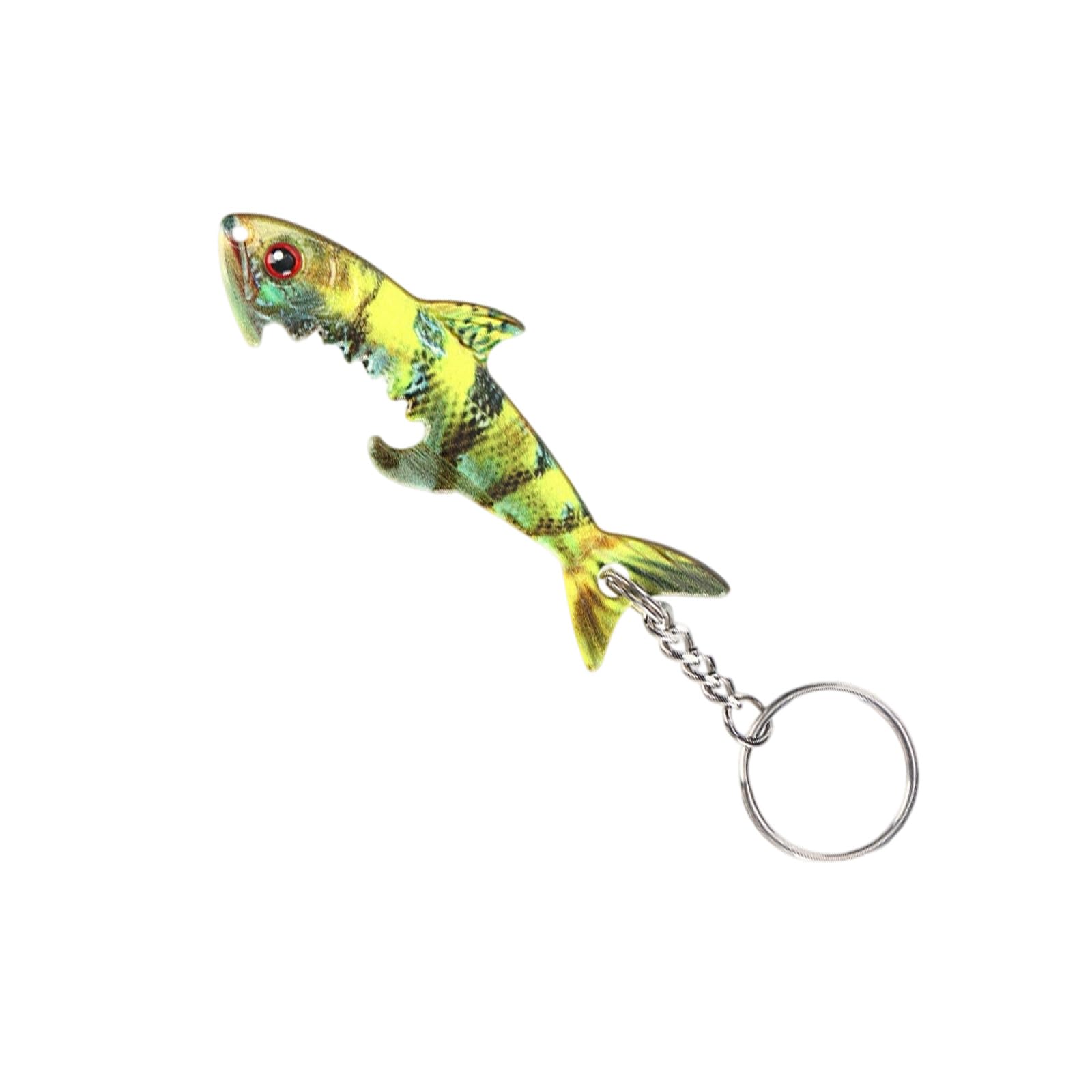 Hsyzygian Zebrafish Model Multifunctional Bottle Opener Fish Shape Decorative Item Alloy Keychain For Outdoor Indoor Setting And Fishing Gift Bottle Opener Keyring Gift