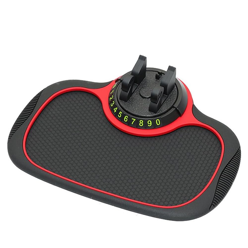 YDSTNiu 1 Piece Car Dashboard Phone Holder Mount for Ford Focus 5-Türer 4 (IV) HN I 2018-2024, Non Slip Dashboard Mat Adhesive Anti-Skid Key Coin Organizer Tray Pad Silicone