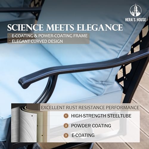 HERAS-HOUSE-5-Pieces-Patio-Furniture-Set-with-Fire-Pit-Table-4-x-Thick-Cushioned-Rocking-Chairs-1-x-28-Fire-Pit-Table-50000-BTU-Outdoor-Conversation-Set-for-Garden-Backyard-Lawn-Blue HERAS HOUSE 5 Pieces Patio Furniture Set with Fire Pit Table 4 x Thick Cushioned Rocking Chairs 1 x 28 Fire Pit Table 50000 BTU Outdoor Conversation Set for Garden Backyard Lawn Blue