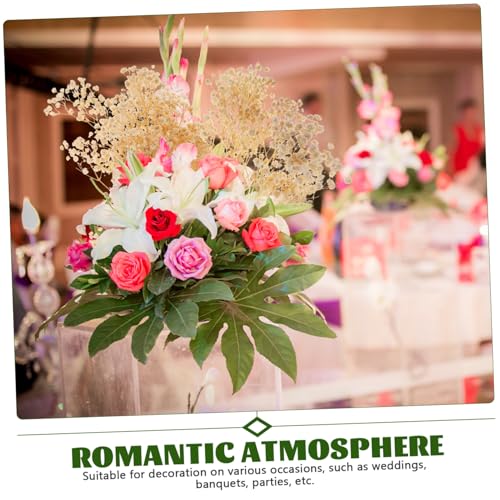 Ramo de flores secas gypsophila blanco para decoración de boda miniatura 3