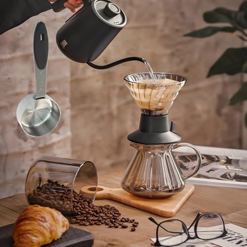 Cucharón medidor café 1/4 taza 60 ml acero inoxidable miniatura 6