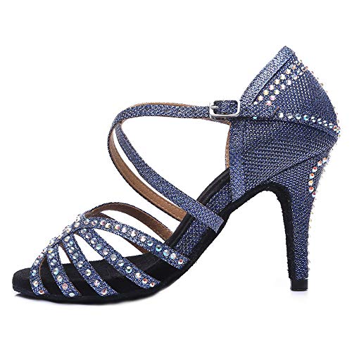 DKZSYIM Women's Latin Dance Shoes Ballroom Performance Shoes,Model YCL374