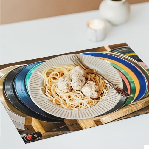 Set de table vinyle antidérapant et résistant à la chaleur en PVC - 8