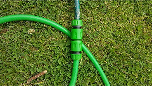 Plastic Garden Hose Tap Connector Kit Hose Connector Fitting Set for Join Garden Hose Pipe Tube Including Double Male Connector,Hose Tap Connector Size 2-in-1, Hose 1/2\"End Quick Connect (5 Packs) - Thumbnail 4