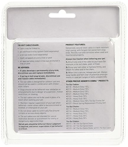 Cadena de amarre resistente de 20 pies Prevue Pet Products 2117 para perros 5