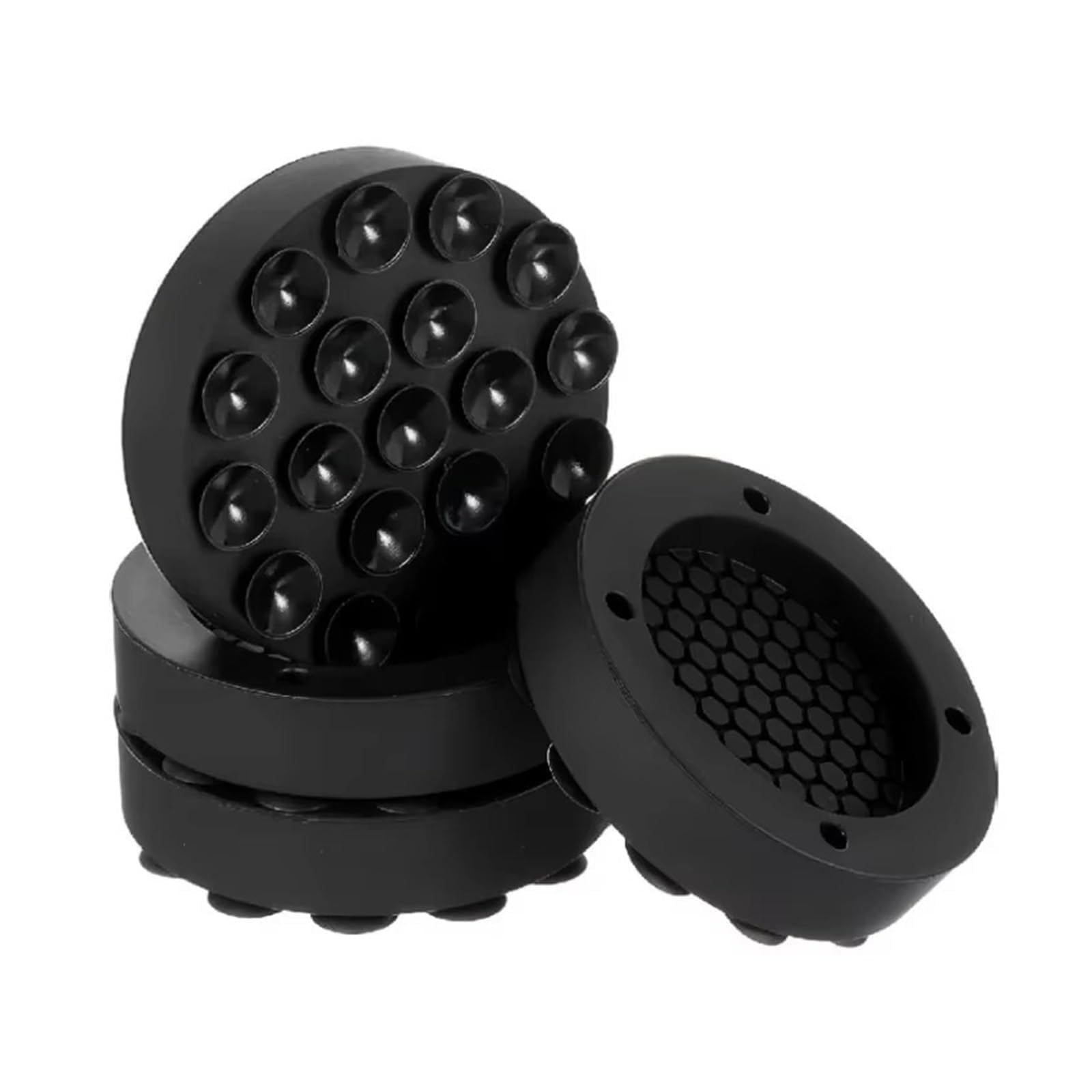 HIZON 4 Almohadillas for pies de Lavadora antivibración.(Black-4PCS)