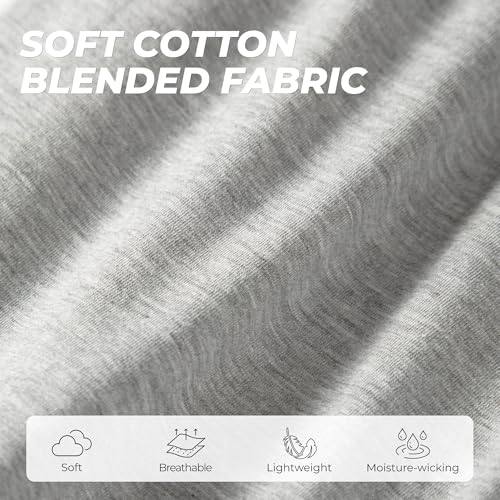 U2SKIIN Mens Cotton Pajama Pants Soft Lightweight Lounge Sleep Pj Bottoms with Pockets and Button Fly2