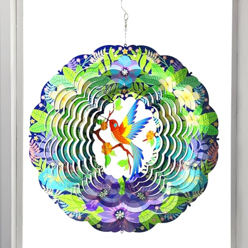 Spinner à Vent Cinétique Colibri Extérieur en Métal Durable - 2