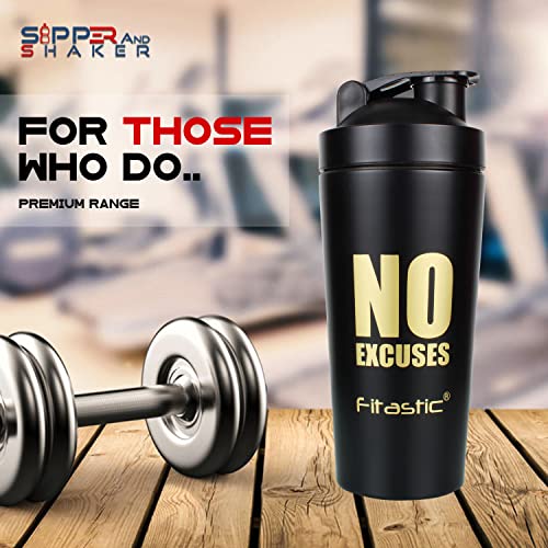 Image of Stainless Steel 750 ml Shaker Bottle with Steel Ball