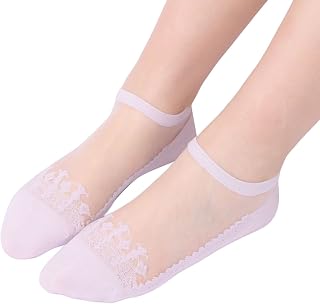 Ankle Socks 1 Pairs Women's Ballerina Socks Solid Lace Splice Socks Short Stockings Splice Socks Boat Socks Warm Slippers for Women