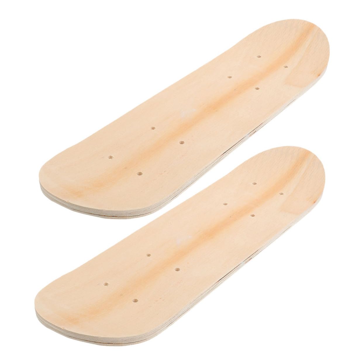 UPKOCH Planche de Skateboard Vierge 2 Pièces en Bois D’érable