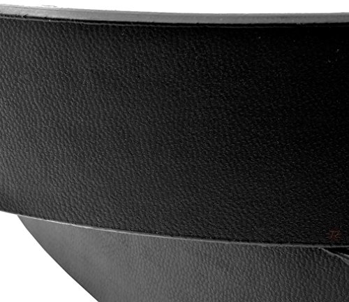 Moda Di Raza Men's Belts Leather Dress/Casual Belt Rounded/Silver Polished2