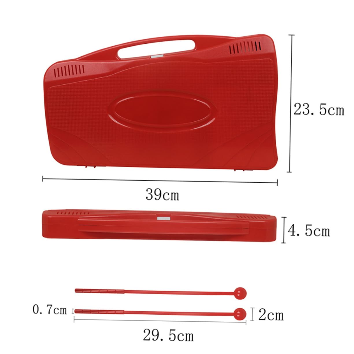 Toddmomy Aluminum Plate Piano Glockenspiel 25 Notes Xylophone for Boys and Girls Adults Beginner Percussion Instrument with Mallets Music Score