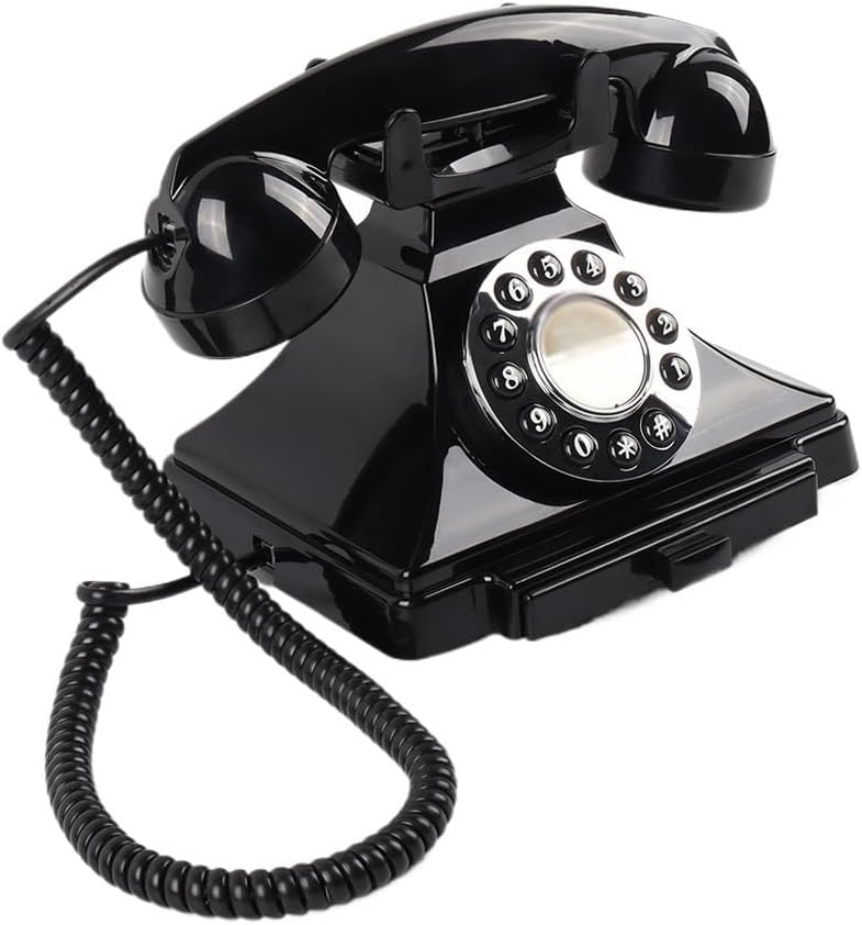 Telephone Decoration Desktop Telephone Decoration Shooting Turntable Landline Telephone