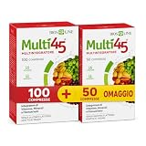 Bios Line Multi45 Multintegratore - Integratore di Vitamine, Minerali e Fitonutrienti (100 Compresse + 50 Compresse Omaggio)