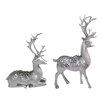 【新品】トナカイ ヘラジカ 2体セット スウェーデン製 クリスマス Amazon.co.jp: KJOET 樹脂製トナカイ ヘラジカ フィギュア