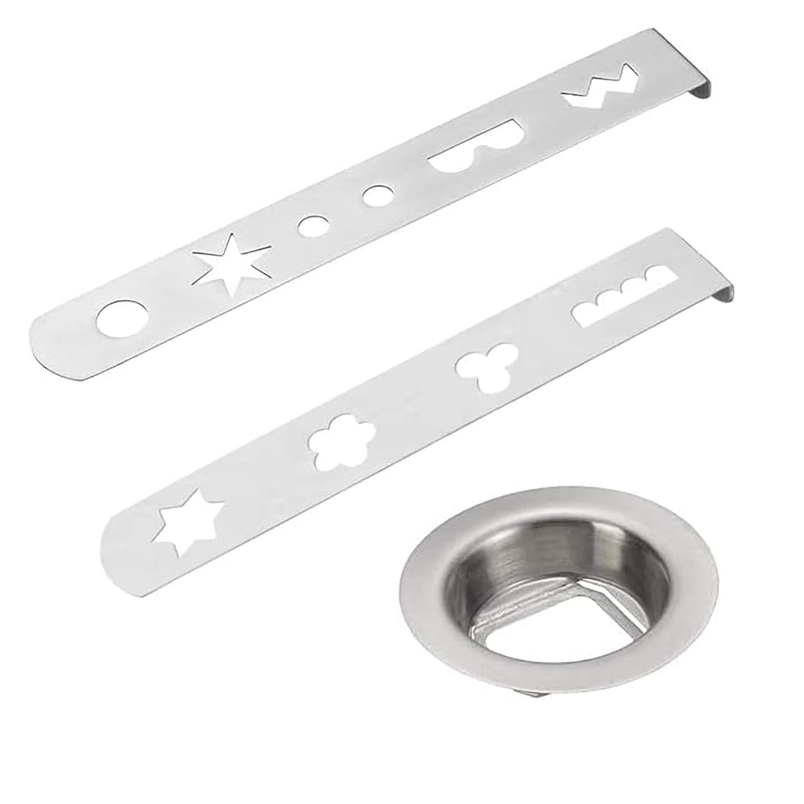 IKOPFLN Spritzgebäck Aufsätze Set - 8 Verschiedene Formen Aus Edelstahl