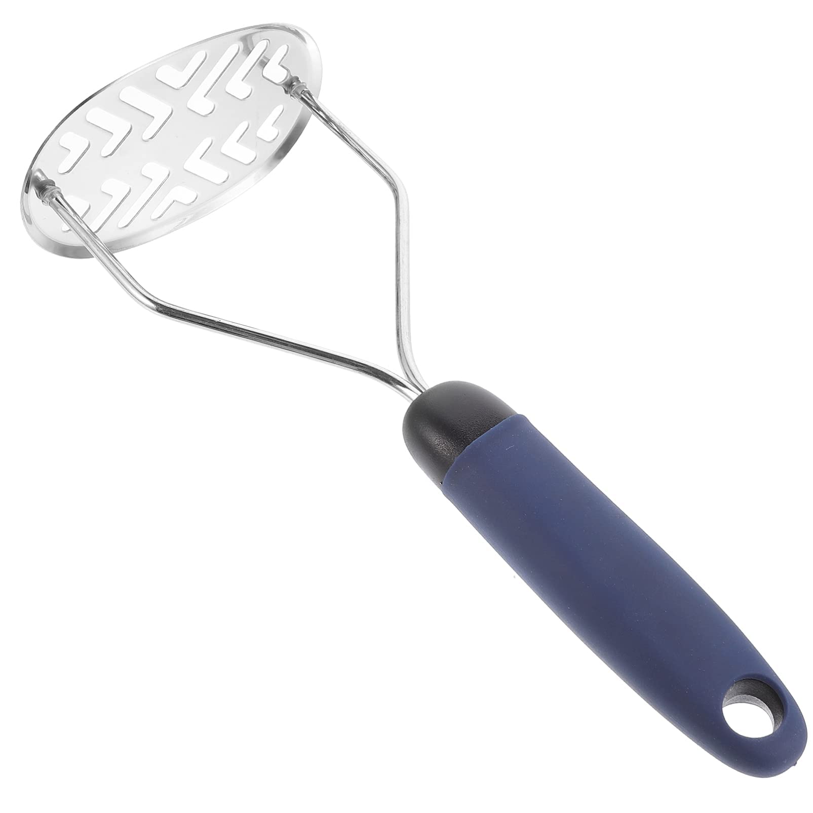 EdirFtra Potato Mashers, Professional Stainless Steel Potato Masher, Masher with Non-Slip Handle, Fruit Vegetable Masher Cooking Baby Food Masher,A