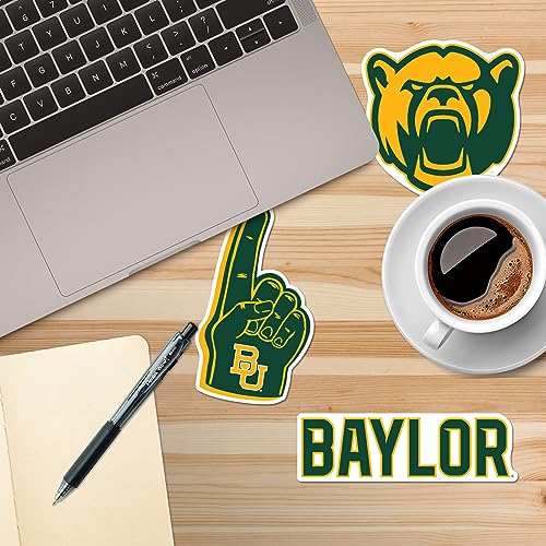 Image of Baylor University Premium Vinyl Sticker Pack - 9 Waterproof Bears Decals for Laptop, Water Bottle, Tablet, Car, Skateboard & More - Officially Licensed Variety Set