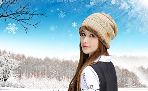 Image of Winter Beanie Scarf for Boys Girls (5-12 Years) Hats Circle Scarf Kids Slouchy Skull Cap