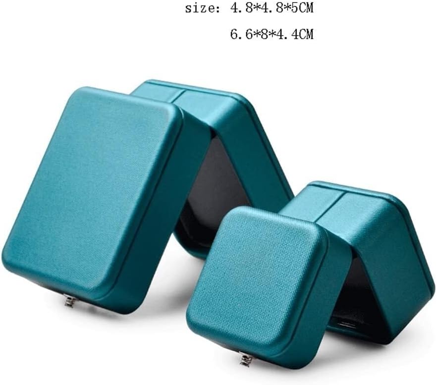 Ring Box Pendant Box PU Leather Jewelry Box Ring Storage Box Display Stand Jewelry Packaging Box Jewelry Box(6.6 * 8 * 4.4cm)