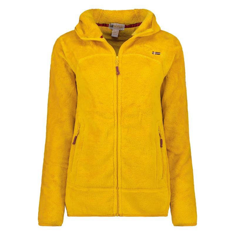 Geographical NorwayUpalood Lady - Fleece Jacket Women Warm Zip - Autumn Winter Spring Warm Women's Jackets Ladies Sport - Long Sleeve Sweater Fur Soft Outdoor Comfort