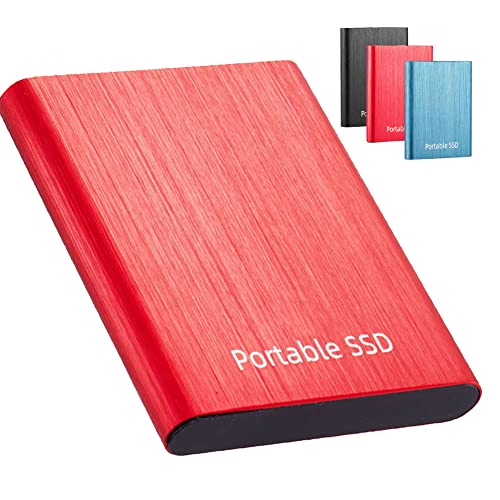 GUOHAPPY 1TB/2TB/4TB Disque SSD Portable SSD Externe Disque Externe USB3.1 Haute Vitesse Cover