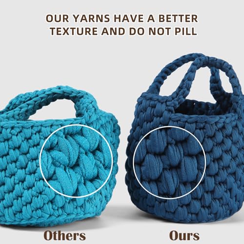 Image of 400g T Shirt Yarn, Tshirt Crochet Yarn for Crocheting Bag /Craft Project /Home Decor, 14.1oz /400g, 120yd /110m Polyester Spandex Blend Stretch Fabric(Avocado Green)