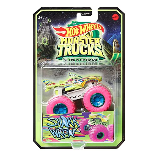 Mattel Hot Wheels Veículo de Brinquedo Brilha no Escuro 1:64 Surpresa, Modelo: HCB50, Cor: Multicolo