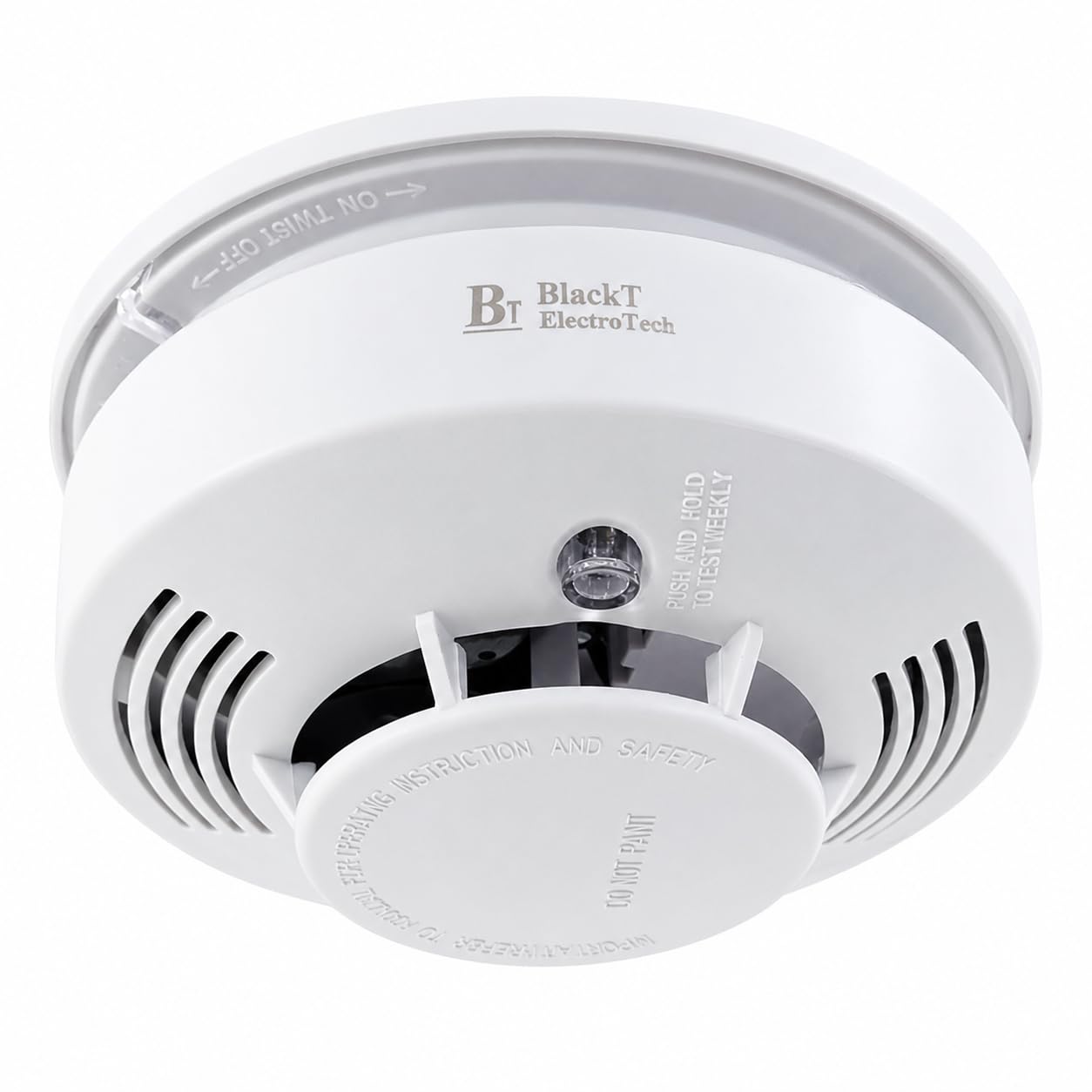 Blackt Electrotech BT35 DIY Smoke Detection Sensor System with Alarm 85 dB Easy Installation and Maintenance Free for Small Family, Hotel, and Apartment (White)-image-10
