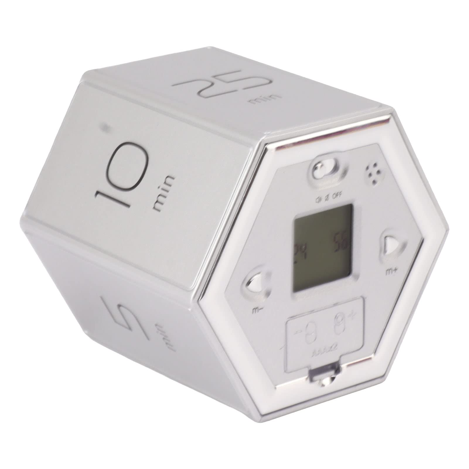 3NH® Hexagonal Digital Cubic KitTimer, a Reminder Tool for Time Management and Countdown Setting, for Learning, Cooking, Yoga(Money) Money Money-image-25
