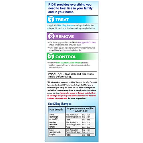 RID Lice Treatment Complete Kit Includes Fluid Ounces Lice Killing