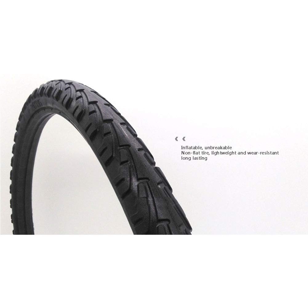 NANANA Vollgummireifen 26x1,95 Zoll – MTB & City Bike Reifen, Schwarz, Mit Pannenschutz & Verbessertem Grip