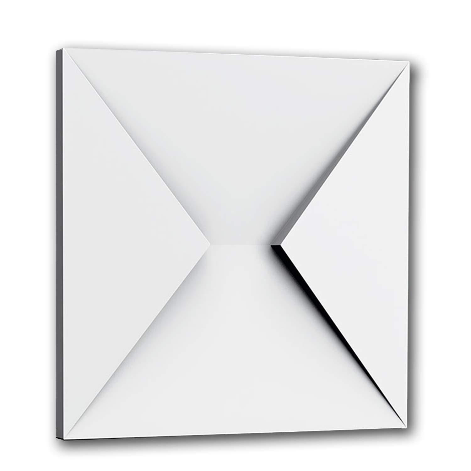 Orac Decor | Modern Envelope | Primed White | 13-1/8" W x 13-1/8" H