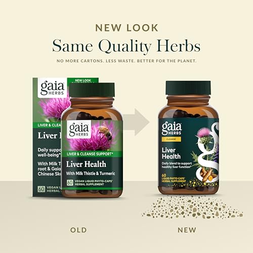 Gaia Herbs Liver Health - Liver Supplement with Milk Thistle, Turmeric Root, Schisandra & Licorice Root for Liver & Cleanse Support* - 60 Vegan Liquid Phyto-Capsules (30-Day Supply) - Thumbnail 6