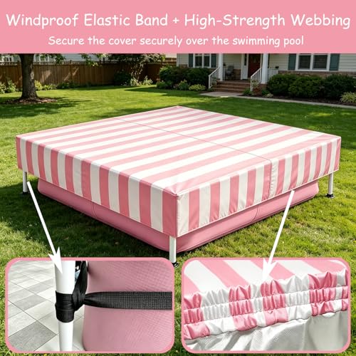 Cobertor rectangular para piscina 4ft x 4ft x 12in miniatura 4