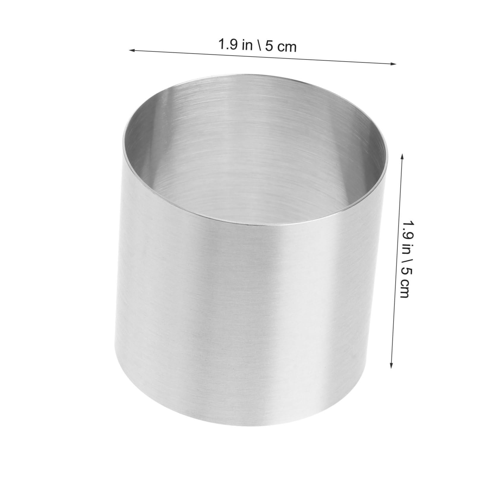 Toyvian Moule à Pâtisserie Rond Mini, Lot de 8 en Acier Inoxydable | Argenté, Démoulage Facile et Nettoyage Simple, pour Mini-gâteaux et Desserts Individuels