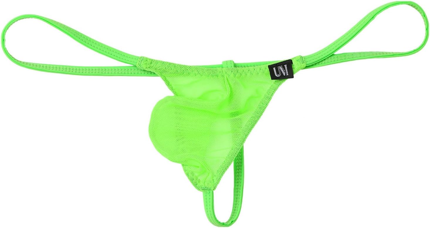 Men's Stretch G-String Thongs Micro Pouch Bugle Enhancing Pants Tanga Knickers Underwear