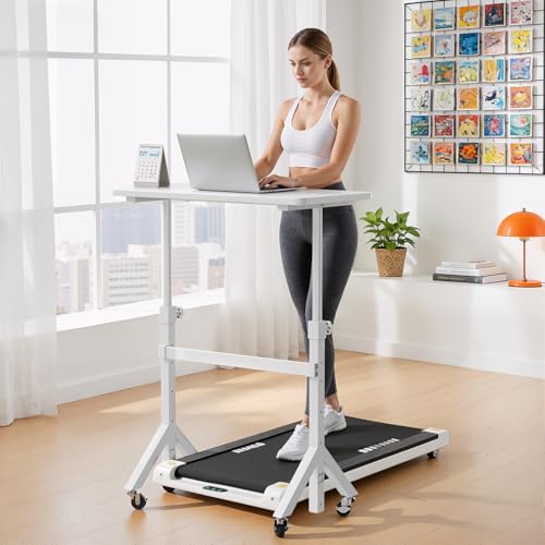 Table ordinateur réglable hauteur bureau debout mobile 80x40