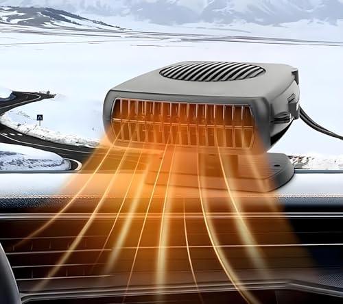 Car Heater,12V 200W Fast Heating and Cooling Fan Portable Windshield Defogger and Defroster Plug into Cigarette Lighter for All Cars